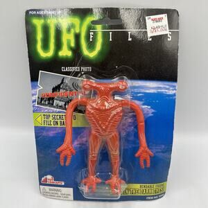 UFO FILES Amphiboid Scientist Alien Bendable Figure